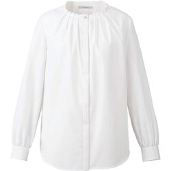 長袖タックブラウス 7号 ホワイト EWB803-11