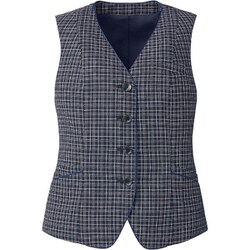 ベスト（レディス用） 17号 ネイビーチェック EAV825-62