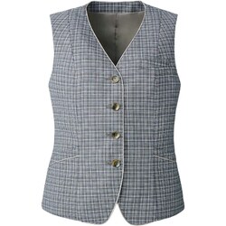 ベスト（レディス用） 15号 モカチェック EAV825-63