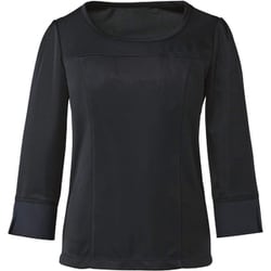 七分袖プルオーバー（レディス用） M ブラック EWT533-10