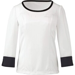 七分袖プルオーバー（レディス用） SS ホワイト EWT533-11