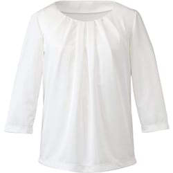 七分袖プルオーバー（レディス用） M ホワイト EWT535-11