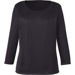 七分袖プルオーバー（レディス用） S ブラック EWT677-10