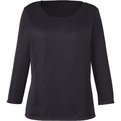 七分袖プルオーバー（レディス用） 3L ブラック EWT677-10