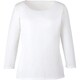 七分袖プルオーバー（レディス用） LL ホワイト EWT677-11