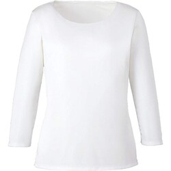 七分袖プルオーバー（レディス用） LL ホワイト EWT677-11