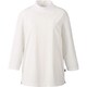 七分袖ハイネックカットソー（レディス L ホワイト NWT023-11