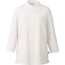 七分袖ハイネックカットソー（レディス 3L ホワイト NWT023-11