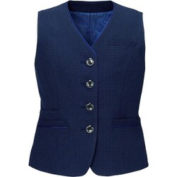 ベスト（レディス用） 15号 ネイビーチェック EAV851-62