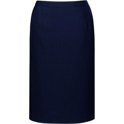 セミタイトスカート 17号 ネイビーチェック EAS852-62