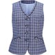 チェックベスト（レディス用） 15号 パープルチェック EAV870-67