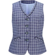 チェックベスト（レディス用） 17号 パープルチェック EAV870-67