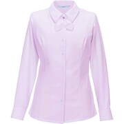 長袖リボンブラウス 9号 ピンク EWB872-9