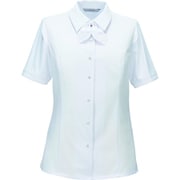 半袖リボンブラウス 17号 ホワイト ESB874-11