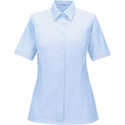 半袖シャツブラウス 15号 サックス ESB877-56