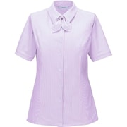 半袖リボンブラウス 17号 ピンク ESB878-59