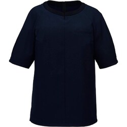 半袖プルオーバー（レディス用） 15号 ブラックネイビー NST033-2