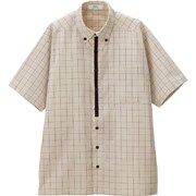 半袖シャツ（男女兼用） M ベージュ CSY004-8