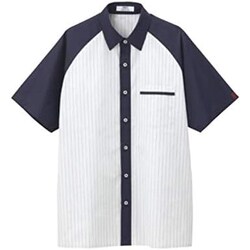 半袖シャツ（男女兼用） L ネイビー CSY010-2