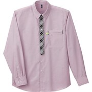 長袖チェックシャツ（男女兼用） LL ピンク CWY123-9