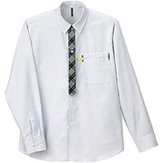 長袖チェックシャツ（男女兼用） SS ホワイト CWY123-11