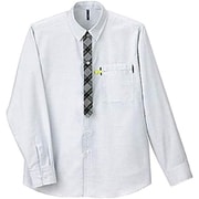 長袖チェックシャツ（男女兼用） 5L ホワイト CWY123-11