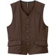 ベスト（男女兼用） SS ブラウン CAH128-3