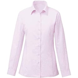 長袖シャツブラウス 15号 ピンク EWB385-9