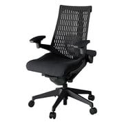 Act2(アクト2) エラストマ―バック 4D可動肘 ランバーサポート付 ベース/ブラック 張地/ブラック 樹脂脚 ウレタンキャスター 受注生産品 KJ427PS-MT1T1T1