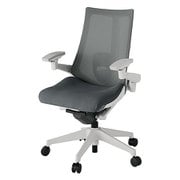 Act2（アクト2） メッシュバック 4D可動肘 ランバーサポート付 ベース/ライトグレー 張地/ダークグレー 樹脂脚 ウレタンキャスター 受注生産品 KJ-457JVM-GNC3