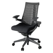 Act2(アクト2) エラストマ―バック 4D可動肘付 ベース/オフブラック 張地/ブラック 樹脂脚 ウレタンキャスター 受注生産品 KJ447PS-MW2T1W2