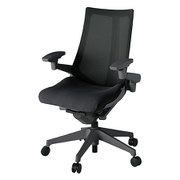 Act2(アクト2) メッシュバック 4D可動肘付 ベース/オフブラック 張地/ブラック 樹脂脚 ウレタンキャスター 受注生産品 KJ-477JVM-W2T1