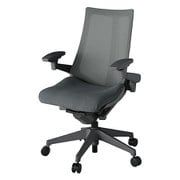 Act2(アクト2) メッシュバック 4D可動肘付 ベース/オフブラック 張地/ダークグレー 樹脂脚 ナイロンキャスター 受注生産品 KJ-477JV-W2C3