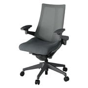 Act2(アクト2) メッシュバック 4D可動肘付 ベース/オフブラック 張地/ダークグレー 樹脂脚 ウレタンキャスター 受注生産品 KJ-477JVM-W2C3