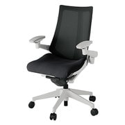 Act2（アクト2） メッシュバック 4D可動肘付 ベース/ライトグレー 張地/ブラック 樹脂脚 ウレタンキャスター 受注生産品 KJ-477JVM-GNT1