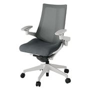 Act2（アクト2） メッシュバック 4D可動肘付 ベース/ライトグレー 張地/ダークグレー 樹脂脚 ナイロンキャスター 受注生産品 KJ-477JV-GNC3