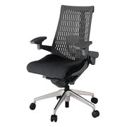 Act2(アクト2) エラストマ―バック 4D可動肘 ランバーサポート付 ベース/オフブラック 張地/ブラック アルミ脚 ナイロンキャスター 受注生産品 KJ427PS-ZDT1W2