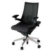 Act2（アクト2） メッシュバック 4D可動肘 ランバーサポート付 ベース/ブラック 張地/ブラック アルミ脚 ナイロンキャスター 受注生産品 KJ-457JV-ZTT1