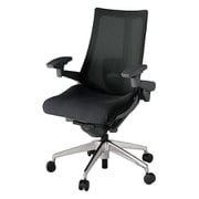 Act2（アクト2） メッシュバック 4D可動肘 ランバーサポート付 ベース/オフブラック 張地/ブラック アルミ脚 ナイロンキャスター 受注生産品 KJ-457JV-ZDT1