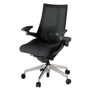 Act2(アクト2) メッシュバック 4D可動肘 ランバーサポート付 ベース/オフブラック 張地/ブラック アルミ脚 ウレタンキャスター 受注生産品 KJ-457JVM-ZDT1