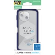 AQUOS sense10用 ケース ハイブリッド カバー 衝撃吸収 軽量 薄型 ストラップホール付 ストラップホールシート付 TOUGH SLIM LITE ネイビー PM-S253TSLFCNV