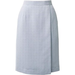 タイトスカート 19号 サックスボーダー ESS779