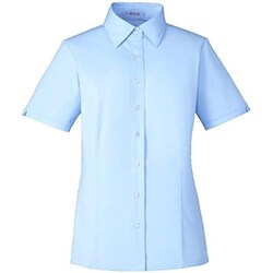 半袖シャツブラウス 9号 ブルー ESB691-6