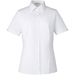 半袖シャツブラウス 11号 ホワイト ESB691-11