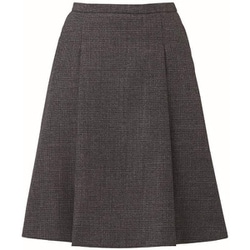 タックフレアスカート 7号 チャコールグレー EAS721-65