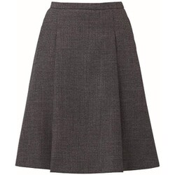 タックフレアスカート 9号 チャコールグレー EAS721-65