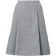 タックフレアスカート 21号 ライトグレー EAS721-625
