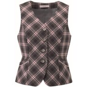 ベスト（レディス用） 15号 ピンクチェック EAV722-69