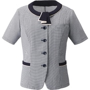 オーバーブラウス 11号 ネイビーチェック ESA738-62