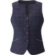 ベスト（レディス用） 15号 ネイビーチェック ESV740-62